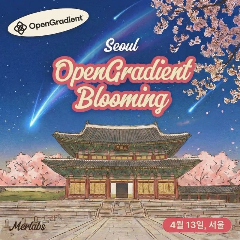 OpenGradient Blooming 2026 Seoul poster